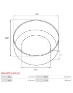 Indítómotor bendixek kupakjai - SDK4005S(BULK2)