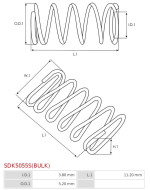 Indítómotor bendixek rugói - SDK5055S(BULK)