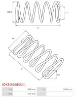 Indítómotor bendixek rugói - SDK5062S(BULK)