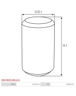 Indítómotor bendixek hengerei - SDK9001(BULK)