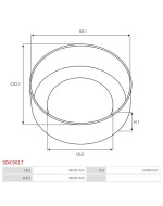 Indítómotor bendixek kupakjai - SDK9017