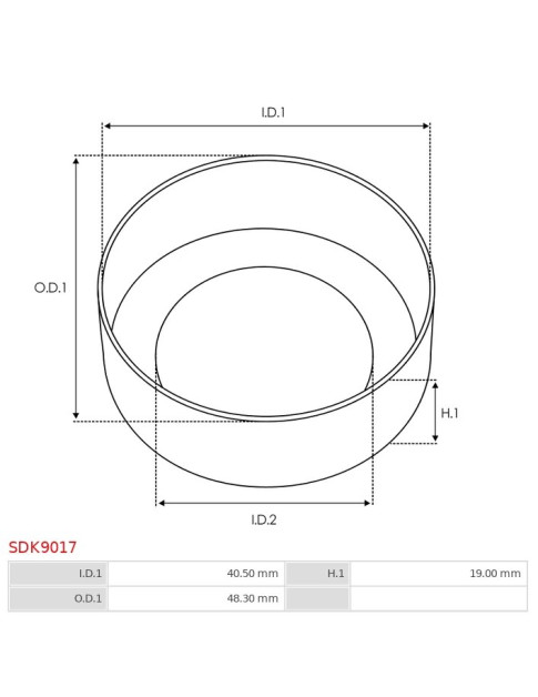 Indítómotor bendixek kupakjai - SDK9017