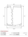 Indítómotor állórészei a mágnesekkel - SF0052(BOSCH)