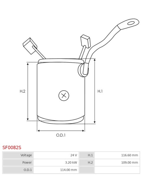 Indítómotor állórészei a tekercselésekkel - SF0082S