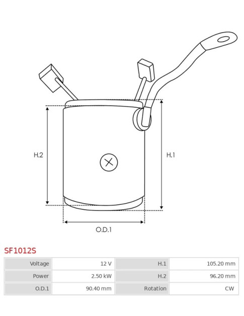 Indítómotor állórészei a tekercselésekkel - SF1012S