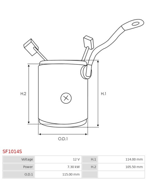 Indítómotor állórészei a tekercselésekkel - SF1014S