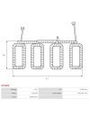Indítómotor tekercselései - SF3005
