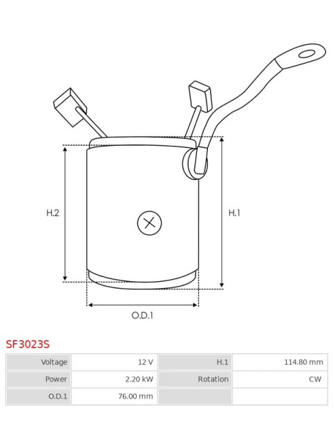 Indítómotor állórészei a tekercselésekkel - SF3023S