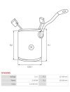 Indítómotor állórészei a tekercselésekkel - SF4008S
