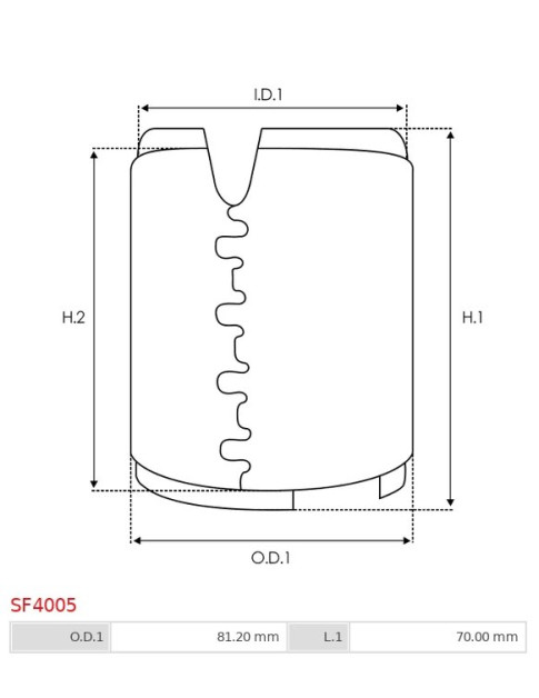 Indítómotor állómotorok burkolatai - SF4005