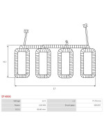 Indítómotor tekercselései - SF4006