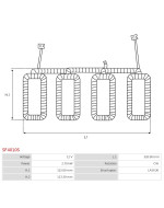 Indítómotor tekercselései - SF4010S