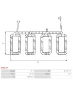 Indítómotor tekercselései - SF5019
