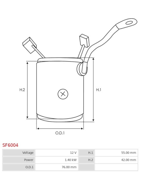 Indítómotor állórészei a tekercselésekkel - SF6004