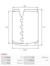 Indítómotor állórészei a mágnesekkel - SF9002