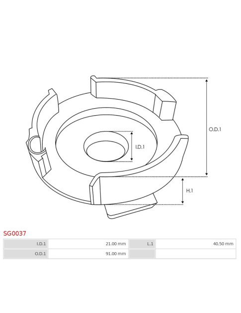 Indítómotor áttételek burkolatai - SG0037