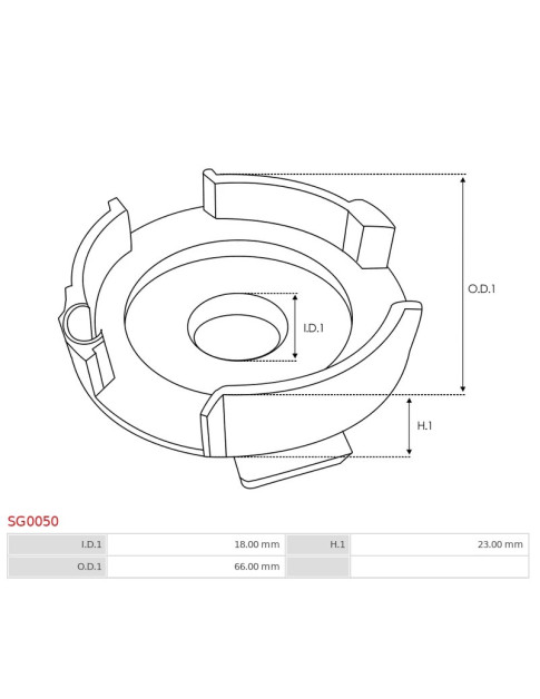 Indítómotor áttételek burkolatai - SG0050