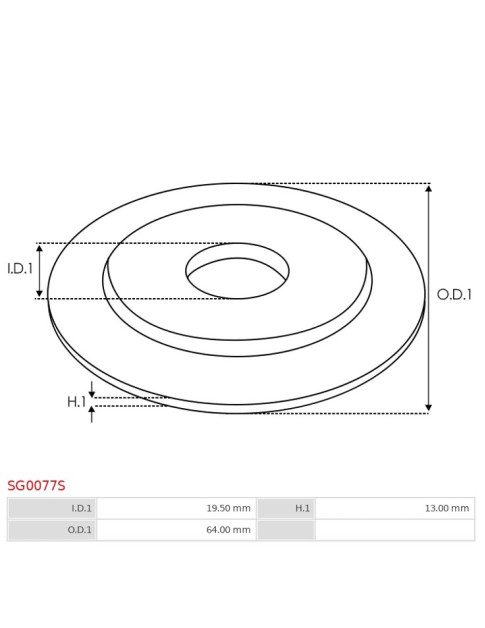 Indítómotor áttételek fedelei - SG0077S