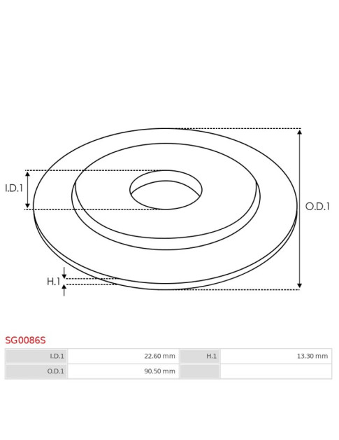 Indítómotor áttételek fedelei - SG0086S