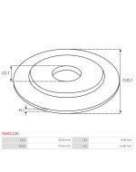 Indítómotor áttételek fedelei - SG0112S