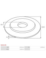 Indítómotor áttételek fedelei - SG0113S