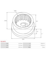 Indítómotor áttételek külső fogaskerekei - SG1007S