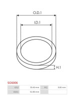 Indítómotor áttételek tömítései - SG6006