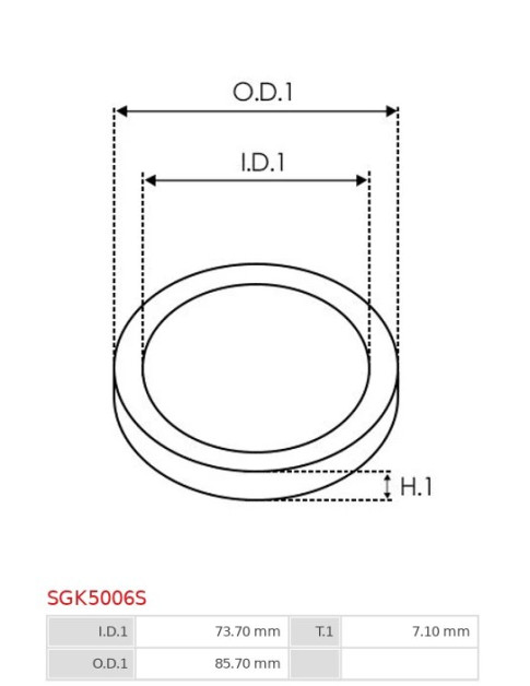 Indítómotor áttételek tömítései - SGK5006S