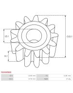 Indítómotor áttételek fogaskerekei - SGK6006S