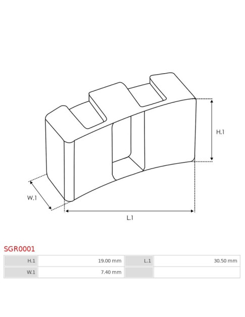 Indítómotor áttételek gumijai - SGR0001