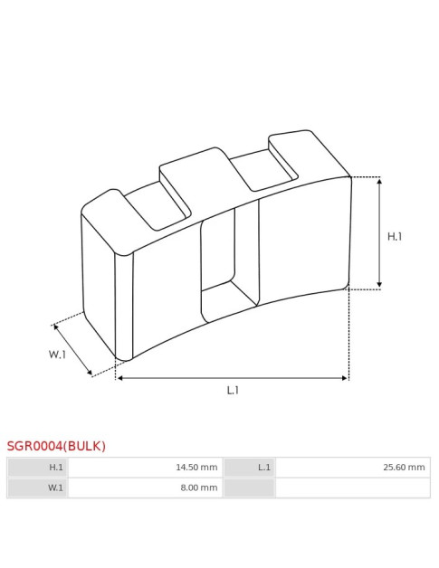 Indítómotor áttételek gumijai - SGR0004(BULK)