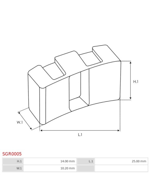 Indítómotor áttételek gumijai - SGR0005