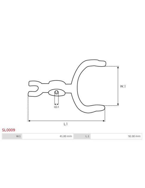 Indítómotor behúzó villák - SL0009