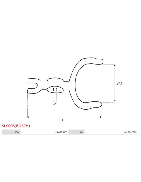 Indítómotor behúzó villák - SL0006(BOSCH)