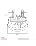 Indítómotor szolenoidok sapkái - SP0006