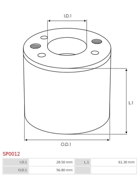 Indítómotor szolenoidok burkolatai - SP0012