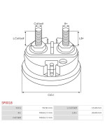 Indítómotor szolenoidok sapkái - SP0018