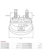 Indítómotor szolenoidok sapkái - SP0109S