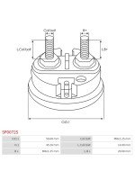 Indítómotor szolenoidok sapkái - SP0072S