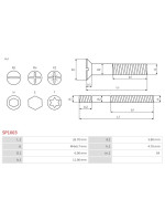 Csavarjai - SP1003