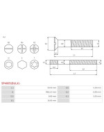 Csavarjai - SP4005(BULK)