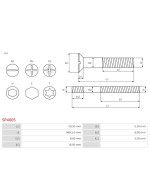 Csavarjai - SP4005