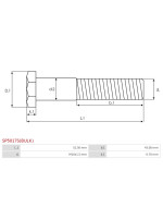 Indítómotor szolenoidok fix érintkezői - SP5017S(BULK)