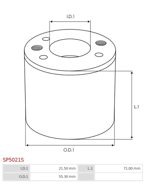 Indítómotor szolenoidok burkolatai - SP5021S