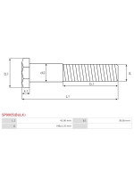 Indítómotor szolenoidok fix érintkezői - SP9005(BULK)