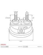 Indítómotor szolenoidok sapkái - SP9039S