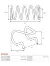 Indítómotor villák rugói - SRS5053