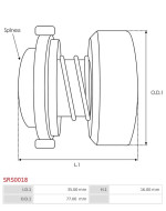 Indítómotor bendixek burkolatai - SRS0018