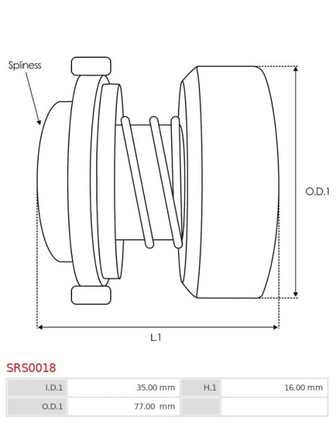 Indítómotor bendixek burkolatai - SRS0018