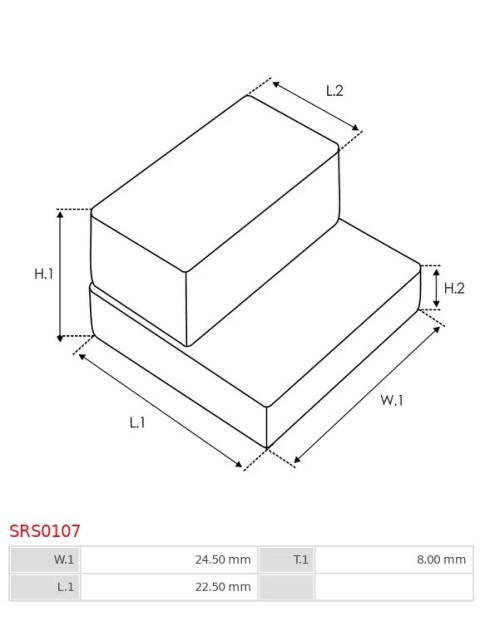 Indítómotor gumi tömítései - SRS0107